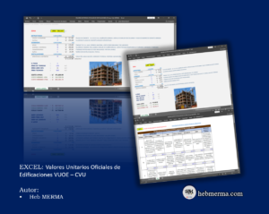 Excel para Valores Unitarios Oficiales de Edificaciones VUOE – CVU